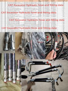 Data of hydraulic hose and fittings on DOOSAN Excavator