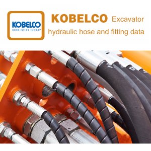 Data of hydraulic hose and fittings on KOBELCO Excavator