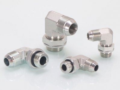 JIS GAS MALE X BSP MALE O-RING 90° ELBOW1SG9