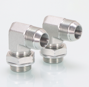 JIS GAS MALE X BSP MALE O-RING 90° ELBOW1SG9