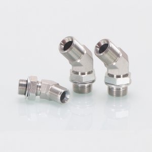 BSP MALE X BSP MALE O-RING 45° POSITIONAL FORGED ELBOW 1BG4