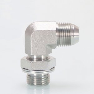 JIC MALE X BSP MALE O-RING 90° POSITIONAL FORGED ELBOW 1JG9OG