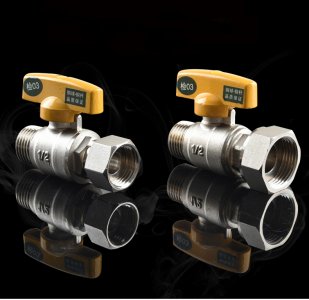 All copper union ball valve 1/2 inch water heater gas valve DN15/lpg switch valve/gas valve