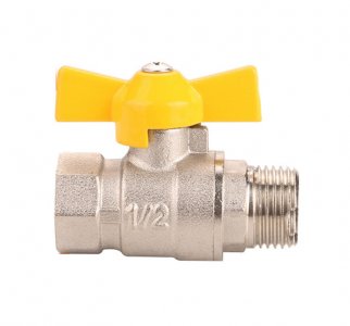 Brass thickened 1/2inch Female x Male  gas valve ball gas valve