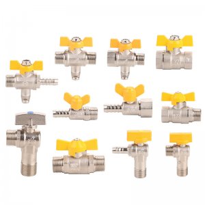 Female x Female Brass thickened 1/2inch  gas valve ball gas valve