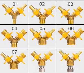 All copper gas valve natural gas valve Y-type1/2 inch DN15