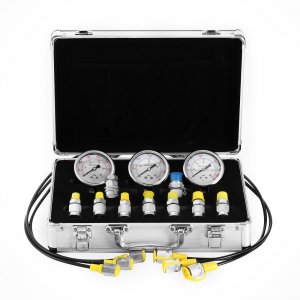 0-60Mpa Hydraulic Pressure Gauge Test Kit With Portable Case Digital Manometer Measurement Instruments for Excavators Use
