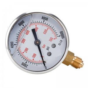 New GLYCERINE FILLED PRESSURE VACUUM COMPOUND GAUGES 68mm DIAL VAC to 10000 PSI BTM DN63 DN60